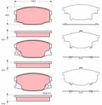 TRW Sada brzdových platničiek kotúčovej brzdy TRW GDB3388 (GDB3388)