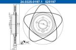ATE Brzdový kotúč ATE 24.0325-0197.1 (24.0325-0197.1)