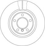 TRW Brzdový kotúč TRW DF6616S (DF6616S)