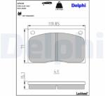 DELPHI Sada brzdových platničiek kotúčovej brzdy DELPHI LP132 (LP132)