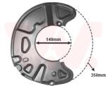 VAN WEZEL Ochranný plech proti rozstreku, Brzdový kotúč VAN WEZEL 3097372 (3097372)