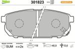 VALEO Sada brzdových platničiek kotúčovej brzdy VALEO 301823 (301823)