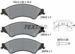 TEXTAR Sada brzdových platničiek kotúčovej brzdy TEXTAR 2563201 (2563201)