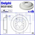 DELPHI Brzdový kotúč DELPHI BG5185C (BG5185C)