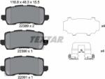 TEXTAR Sada brzdových platničiek kotúčovej brzdy TEXTAR 2238901 (2238901)