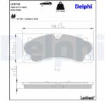 DELPHI Sada brzdových platničiek kotúčovej brzdy DELPHI LP3729 (LP3729)