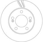 TRW Brzdový kotúč TRW DF6878S (DF6878S)