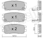 METELLI Sada brzdových platničiek kotúčovej brzdy METELLI 22-0151-0 (22-0151-0)