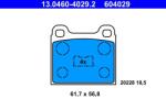 ATE Sada brzdových platničiek kotúčovej brzdy ATE 13.0460-4029.2 (13.0460-4029.2)