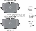 TEXTAR Sada brzdových platničiek kotúčovej brzdy TEXTAR 2070701 (2070701)