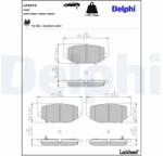 DELPHI Sada brzdových platničiek kotúčovej brzdy DELPHI LP3974 (LP3974)