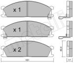 METELLI Sada brzdových platničiek kotúčovej brzdy METELLI 22-0107-1 (22-0107-1)