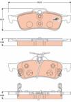 TRW Sada brzdových platničiek kotúčovej brzdy TRW GDB3458 (GDB3458)