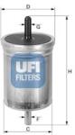 UFI Palivový filter UFI 31.513. 00 (31.513.00)