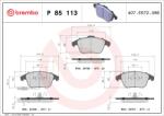 BREMBO Sada brzdových platničiek kotúčovej brzdy BREMBO P 85 113X (P 85 113X)