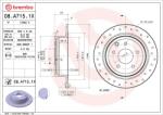 BREMBO Brzdový kotúč BREMBO 08. A715.1X (08.A715.1X)
