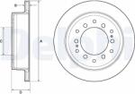 DELPHI Tarcza Ham. Tyl Toyota Landcruiser 10- (bg4747c)
