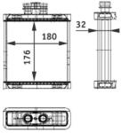 MAHLE Výmenník tepla vnútorného kúrenia MAHLE AH 75 000P (AH 75 000P)