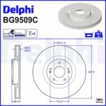 DELPHI Brzdový kotúč DELPHI BG9509C (BG9509C)