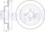 DELPHI Brzdový kotúč DELPHI BG4560C (BG4560C)