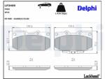 DELPHI Sada brzdových platničiek kotúčovej brzdy DELPHI LP3409 (LP3409)