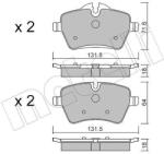 METELLI Sada brzdových platničiek kotúčovej brzdy METELLI 22-0768-0 (22-0768-0)