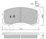 METELLI Sada brzdových platničiek kotúčovej brzdy METELLI 22-0736-0 (22-0736-0)