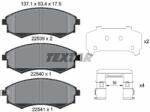 TEXTAR Sada brzdových platničiek kotúčovej brzdy TEXTAR 2253901 (2253901)