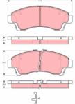 TRW Sada brzdových platničiek kotúčovej brzdy TRW GDB3321 (GDB3321)
