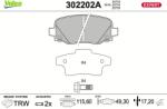 VALEO Sada brzdových platničiek kotúčovej brzdy VALEO 302202A (302202A)