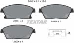 TEXTAR Sada brzdových platničiek kotúčovej brzdy TEXTAR 2503401 (2503401)