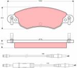 TRW Sada brzdových platničiek kotúčovej brzdy TRW GDB1447 (GDB1447)