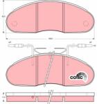 TRW Sada brzdových platničiek kotúčovej brzdy TRW GDB1069 (GDB1069)