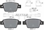 TEXTAR Sada brzdových platničiek kotúčovej brzdy TEXTAR 2371403 (2371403)
