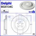 DELPHI Brzdový kotúč DELPHI BG5134C (BG5134C)