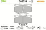 VALEO Sada brzdových platničiek kotúčovej brzdy VALEO 302331 (302331)
