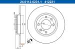 ATE Brzdový kotúč ATE 24.0112-0231.1 (24.0112-0231.1)