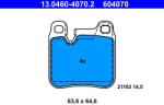 ATE Sada brzdových platničiek kotúčovej brzdy ATE 13.0460-4070.2 (13.0460-4070.2)