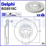 DELPHI Brzdový kotúč DELPHI BG9519C (BG9519C)