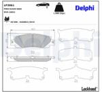 DELPHI Sada brzdových platničiek kotúčovej brzdy DELPHI LP3961 (LP3961)