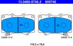 ATE Sada brzdových platničiek kotúčovej brzdy ATE 13.0460-5746.2 (13.0460-5746.2)