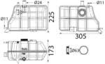 MAHLE Vyrovnávacia nádobka chladiacej kvapaliny MAHLE CRT 339 000S (CRT 339 000S)