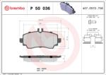 BREMBO Sada brzdových platničiek kotúčovej brzdy BREMBO P 50 036 (P 50 036)