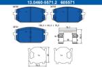 ATE Sada brzdových platničiek kotúčovej brzdy ATE 13.0460-5571.2 (13.0460-5571.2)
