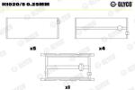 GLYCO Ložisko kľukového hriadeľa GLYCO H1020/5 0.25mm (H1020/5 0.25mm)