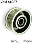 SKF Vratná/vodiaca kladka rebrovaného klinového remeňa SKF VKM 64027 (VKM 64027)