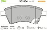 VALEO Sada brzdových platničiek kotúčovej brzdy VALEO 301804 (301804)