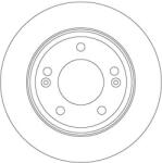 TRW Brzdový kotúč TRW DF6937 (DF6937)
