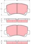 TRW Sada brzdových platničiek kotúčovej brzdy TRW GDB3221 (GDB3221)