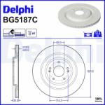 DELPHI Brzdový kotúč DELPHI BG5187C (BG5187C)